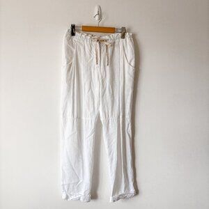 Aritzia Wilfred Marais Linen Lyocell Blend Pant White Size 4